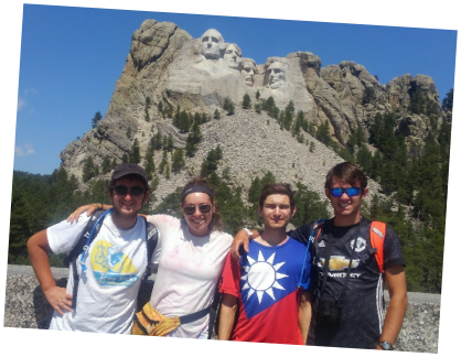 Teen Treks Across America bicycle trip travels to Mt Rushmore